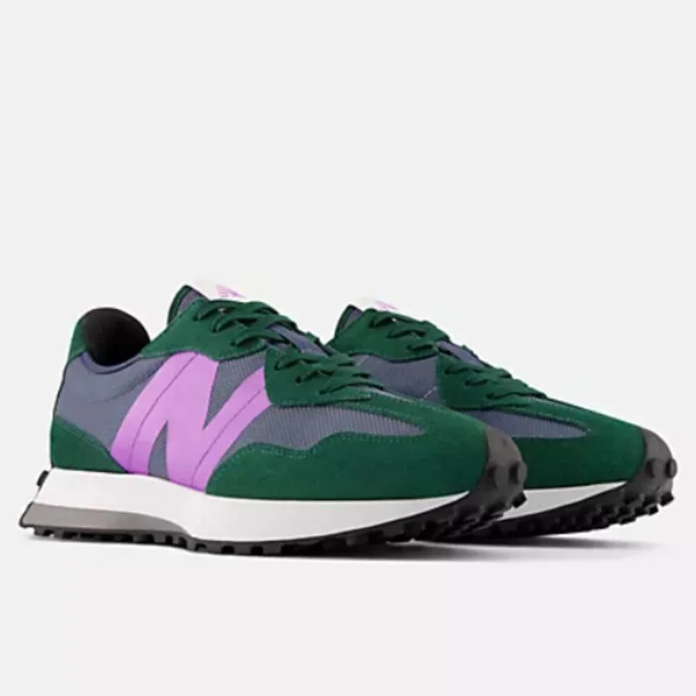 New Balance 327 Men's Casual Sneakers Shoes Green Indigo various sizes - Picture 6 of 9